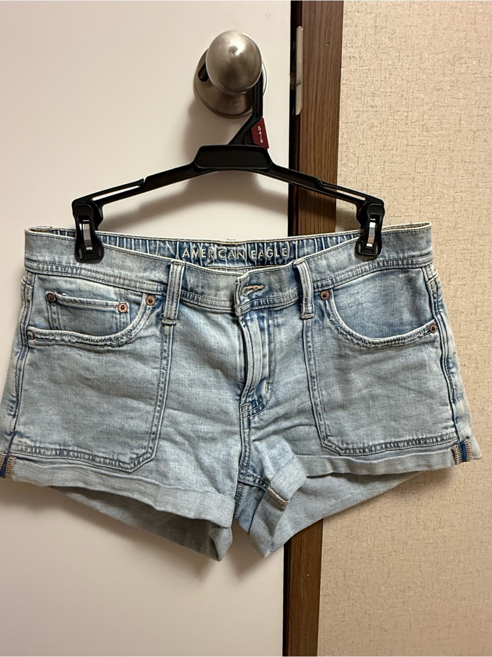 American Eagle Outfitters Light Blue Denim Cutoff Shorts